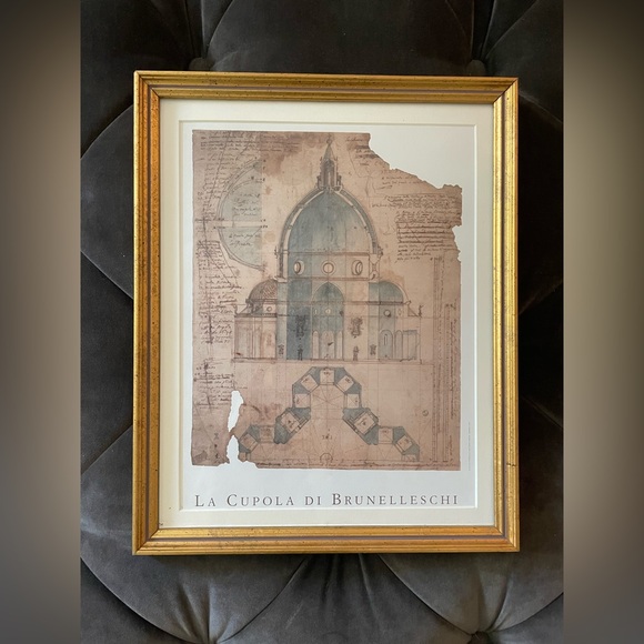 Framed Architectural Print of the Dome of Florence Cathedral - Picture 6 of 6
